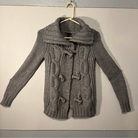 GAP Jackets & Blazers - Gap Grey Chunky Long Sleeve Sweater Coat Size XSmall.